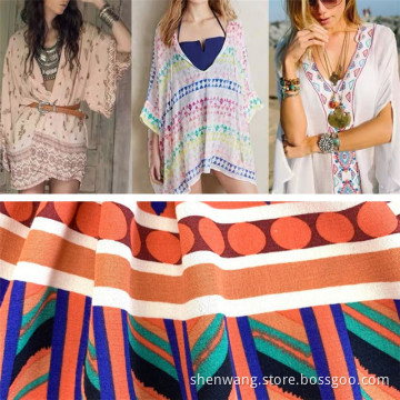 Viscose Rayon Amunzen Print Ladies' Summer Fabrics